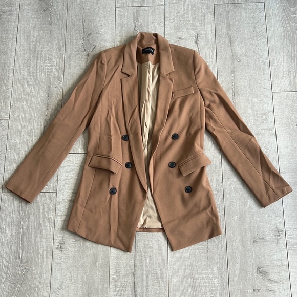 le chateau Jackets & Blazers - Camel Double Breast Blazer